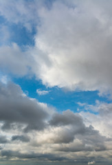 Fototapeta premium Fantastic clouds against blue sky, panorama