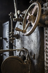 Dans la locomotive à vapeur