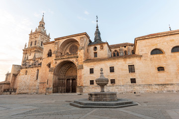 Fototapeta na wymiar Cathedral of El Burgo de Osma (Soria, Spain).