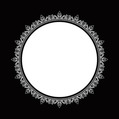 CIRCULAR MANDALA FRAME DESIGN