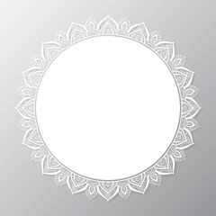 CIRCULAR MANDALA FRAME DESIGN