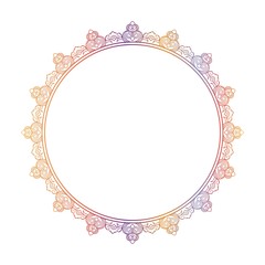 CIRCULAR MANDALA FRAME DESIGN