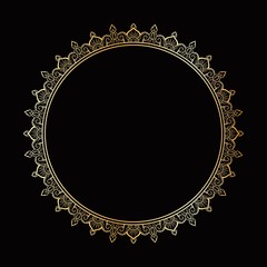 CIRCULAR MANDALA FRAME DESIGN