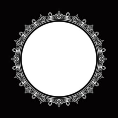 CIRCULAR MANDALA FRAME DESIGN