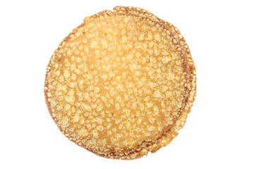 Breton crepes on a white background