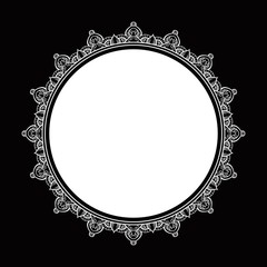 CIRCULAR MANDALA FRAME DESIGN