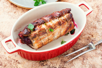 Tasty baked meatloaf