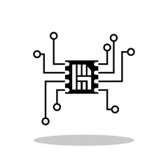 Embedded SIM icon in trendy flat style. E-SIM symbol for your web site design, logo, app, UI Vector EPS 10. 