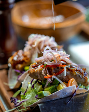 Fish Taccos with Onion