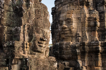Stone faces of Bayon Temple