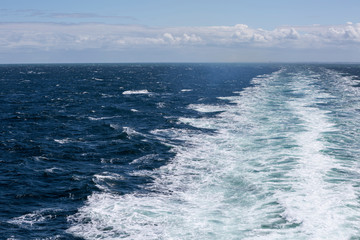 Meer, auf der Fähre von Dänemark nach Norwegen