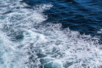 Fototapeta premium Meer, auf der Fähre von Dänemark nach Norwegen