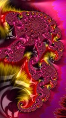 Artfully 3D rendering fractal background