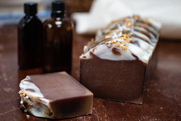 Seasonal gingerbread handmade coldprocess soap