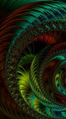 Artfully 3D rendering fractal background