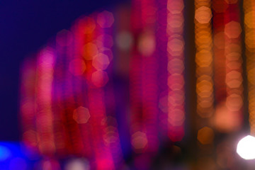 Fototapeta premium Lighting on home for traditional event in the night. Bokeh