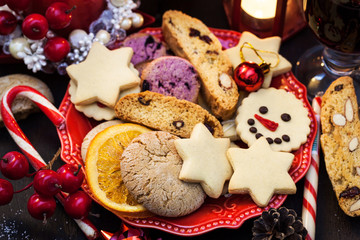 Chrismtas cookies, Holiday concept