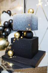 Beautiful big cake on a festive day