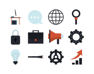 bundle of electronic commerce icons