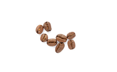 Coffee beans. Isolated on a white background.