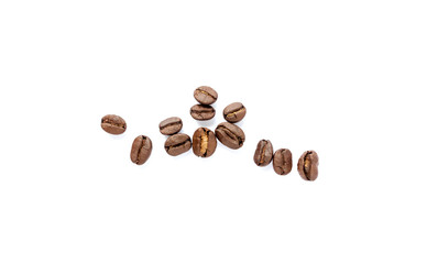 Coffee beans. Isolated on a white background.
