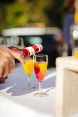 beverages at an event
