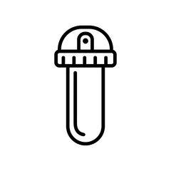 A filter to clean the liquid icon vector. Thin line sign. Isolated contour symbol illustration