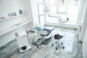 Light modern stomatological room is welcoming patients