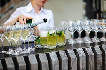 beverages at an event
