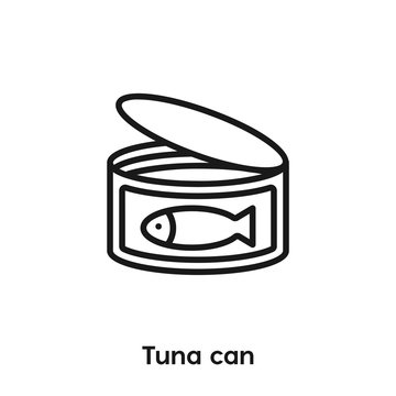 Tuna can icon vector. tin canned icon vector symbol illustration. Modern simple vector icon for your design. tin canned icon vector.	