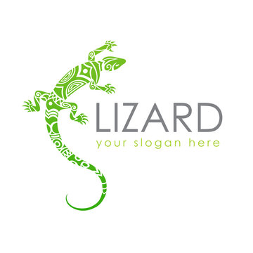 Lizard logo graphic design concept. Editable lizard element, can be used as logotype, icon, template in web and print