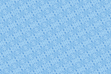Light blue fabric with geometric shapes