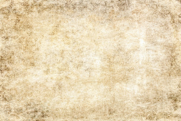 Brown light old grunge paper texture.Vintage rustic wallpaper with a nice patina.