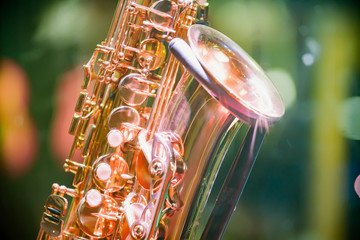 saxophone close up musical instrument