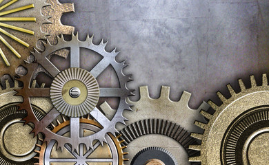 metallic gears background