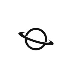 vector sign of saturn planet icon illustration design 