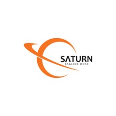 vector sign of saturn planet icon illustration design  © indra23_anu