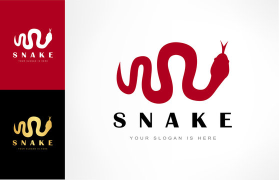 Snake logo vector. Design vector illustration.
