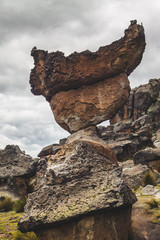 Formas de piedra, en el Santuario nacional de Huayllay
