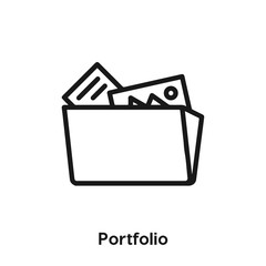 portfolio icon vector sign symbol