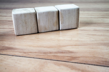 Three Wooden Blocks