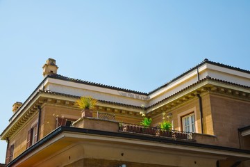 Exterior of traditional flat