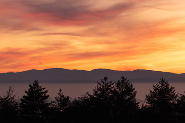 Cloudy sunset