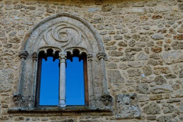 window of a church, medieval window 