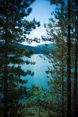  Lake Arvo in the woods of Sila. Calabria. Italy