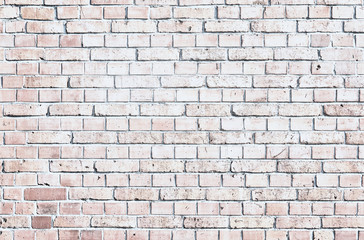 Old white brick wall background.