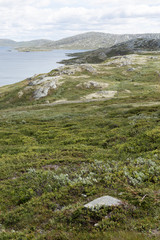 Fototapeta na wymiar Vinstri, See und Landschaft im Jotunheimen-Nationalpark, Norwegen