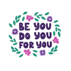 Optimistic hand drawn phrase vector illustration. Inspirational quote