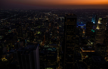 View of Los Angeles downtown, USA