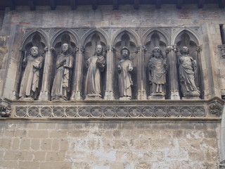 Old church on the road to Santiago de Compostela, El Camino de Santiago, Journey from Puenta la Reina to Estella, French way, Spain